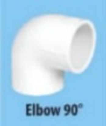 Picture of SUPREME AQUA GOLD MOULDED PIPE FITTING ELBOW 90 DIGREE - SCH80 ELBOW 90 DIGREE (Size-50mm)