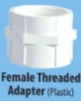 Picture of SUPREME AQUA GOLD MOULDED PIPE FITTINGS Female Threaded Adopter (Plastic)  - SCH80 Female Threaded Adopter (Plastic)  (Size-15mm)