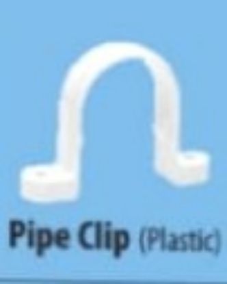 Picture of SUPREME AQUA GOLD MOULDED PIPE FITTINGS - SCH80 Pipe Clip (Plastic)  (Size-15mm)