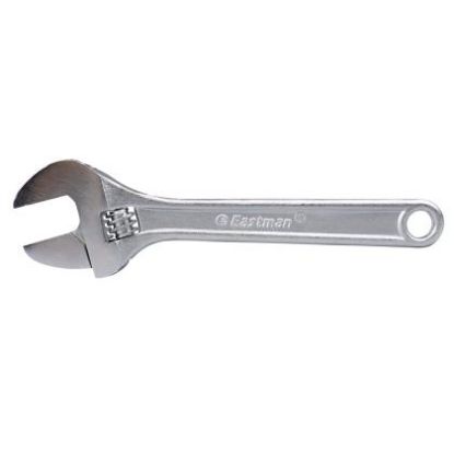 Picture of Eastman Adjustable Wrench Fully Polished, Selected Alloy Steel, Size :- 10/250mm, E-2050 