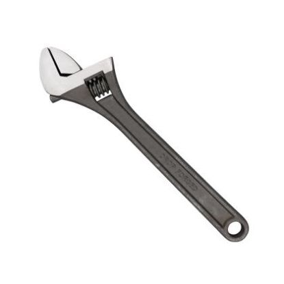 Picture of Eastman Adjustable Wrench Fully Polished Effortless Screw Adjustable, Size :- 8/200mm, E-2051P 