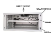 Picture of 4U CCTV DVR Rack/NVR/Server/Network Rack with 4 Power Socket Plug Transparent Glass Door Metal Cabinet Box(Size 5: 45cm X 55cm X 25cm)